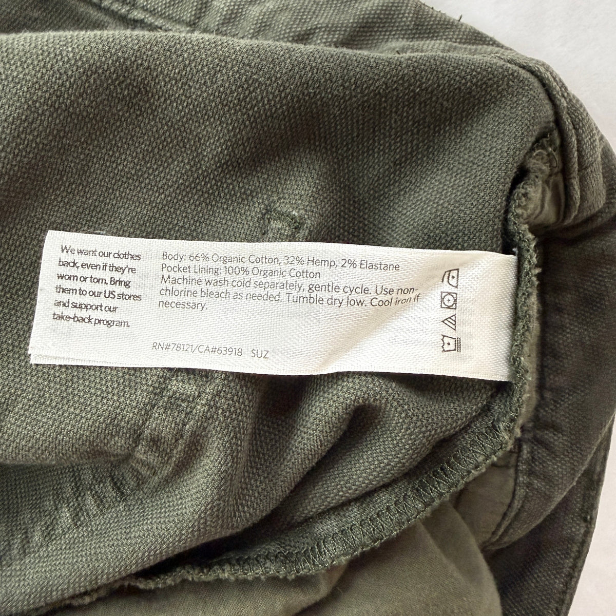 Eileen Fisher Organic Cotton Hemp Utility Pants