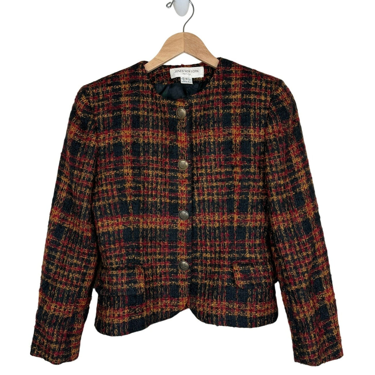 Vintage Jones New York Petite Tweed Jacket