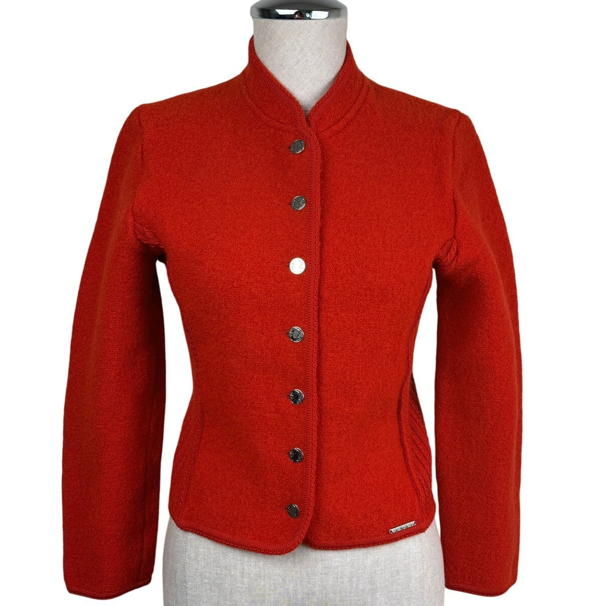 Geiger Austria Red Boiled Wool Jacket
