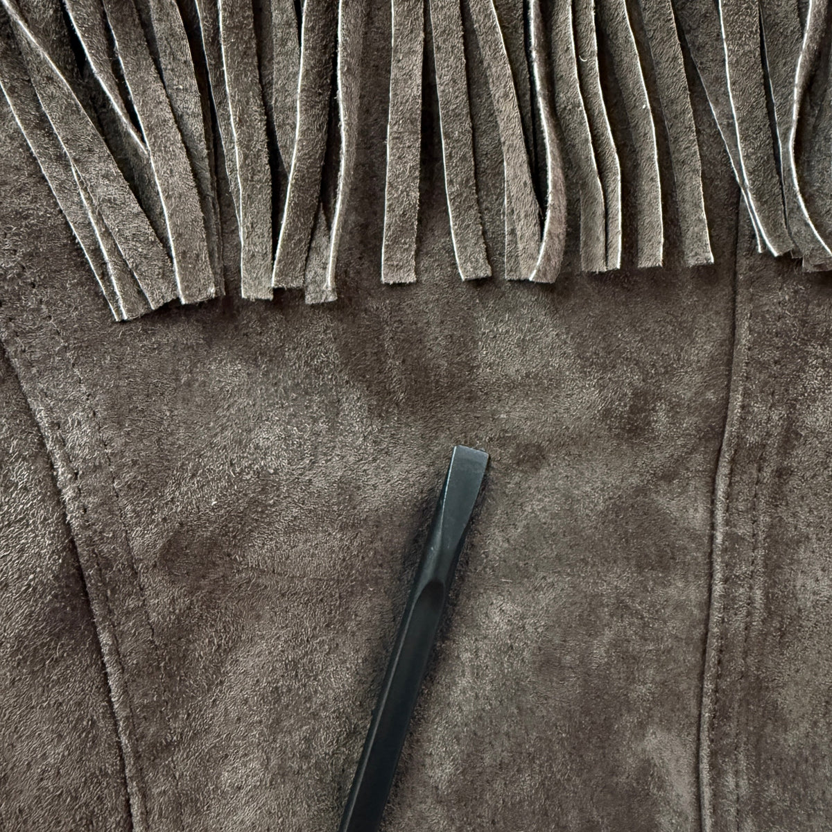 Collection Brown Leather Fringe Jacket
