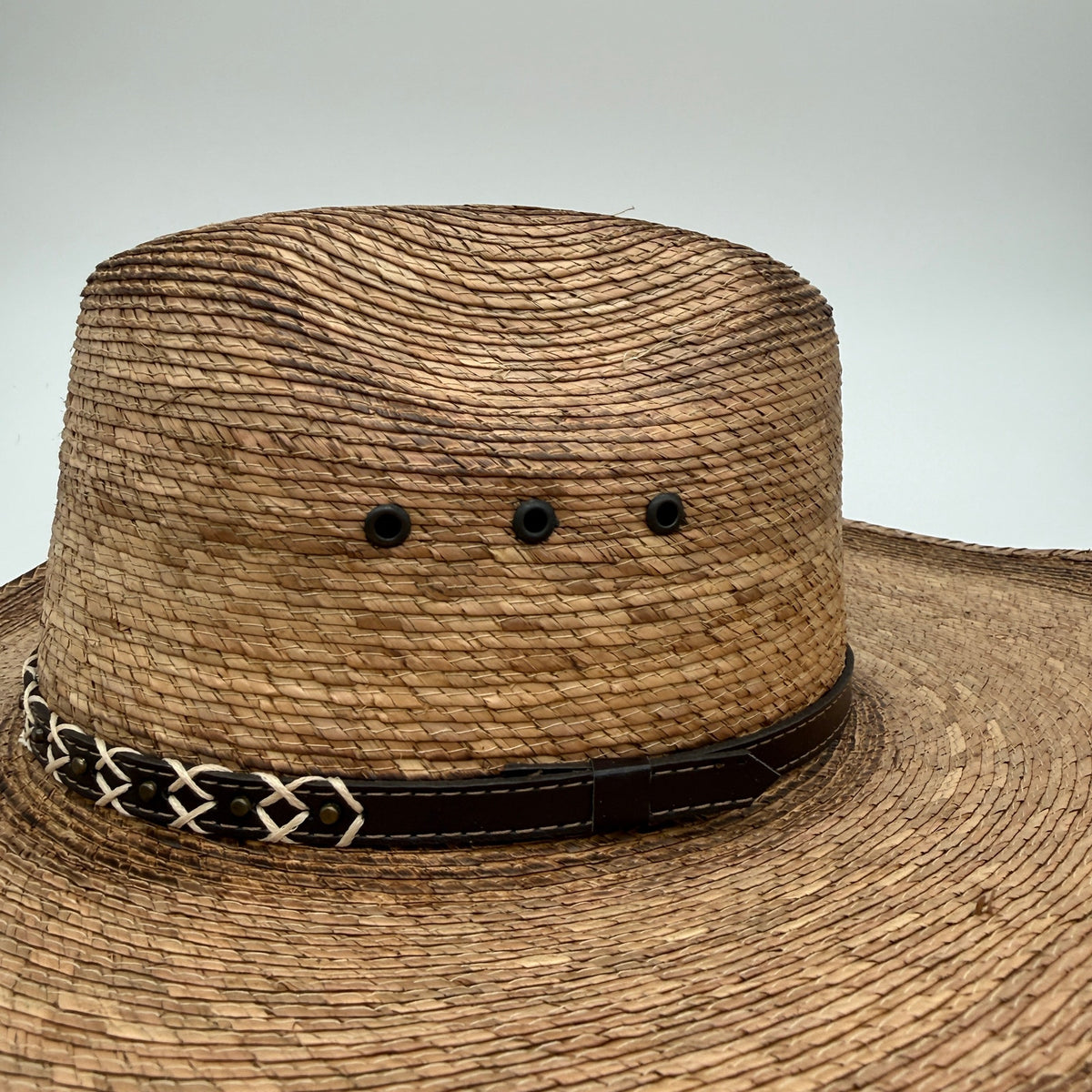 Cody James 20X Straw Cowboy Hat Brown Leather Band Western Rodeo