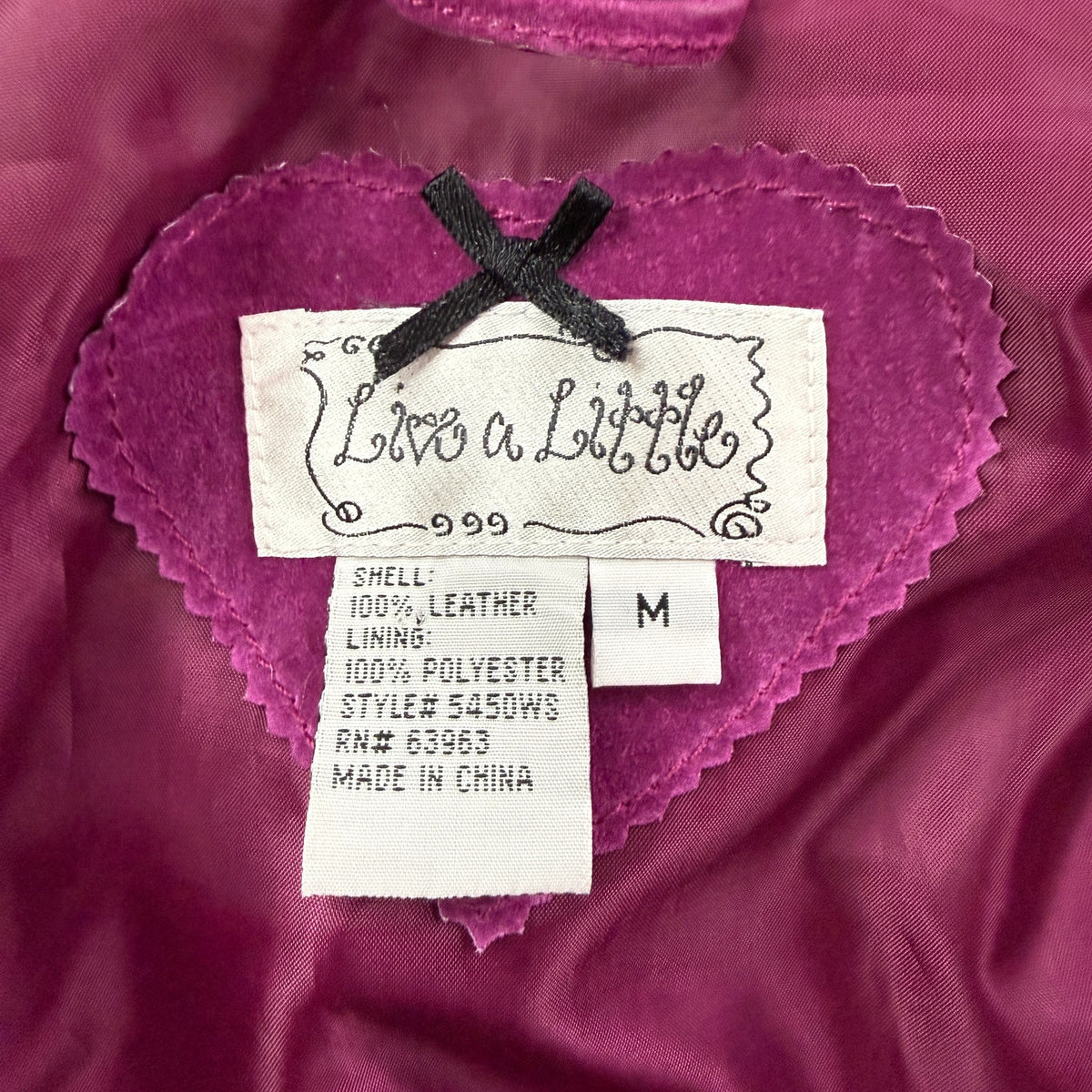 Live a Little Pink Suede Leather Jacket