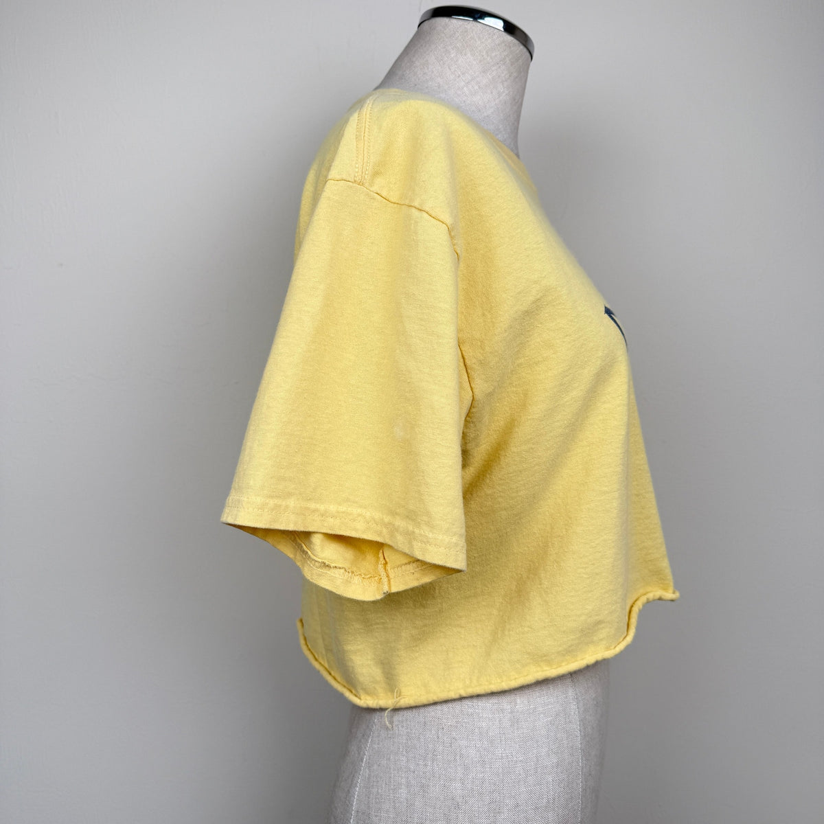 NOAH Graphic T Shirt 100% Cotton Cropped M Yellow Floral Sporty Streetwear