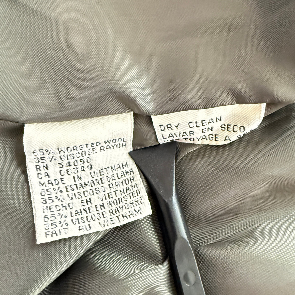 Evan Picone Wool Blend Zip Front Jacket