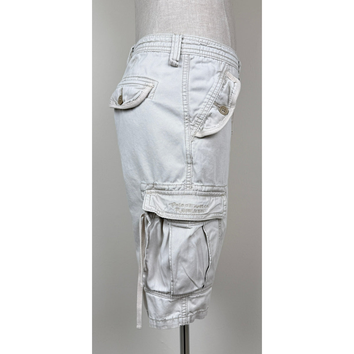 Polo Jeans Ralph Lauren Cargo Long Shorts Cotton Vintage Y2K Low Rise Utility 4