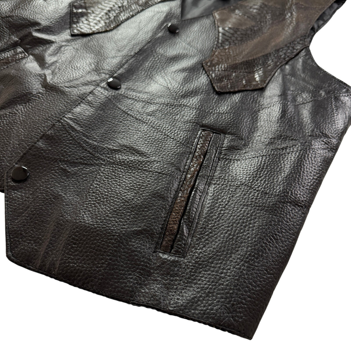 Navarre Leather Lambskin Western Vest