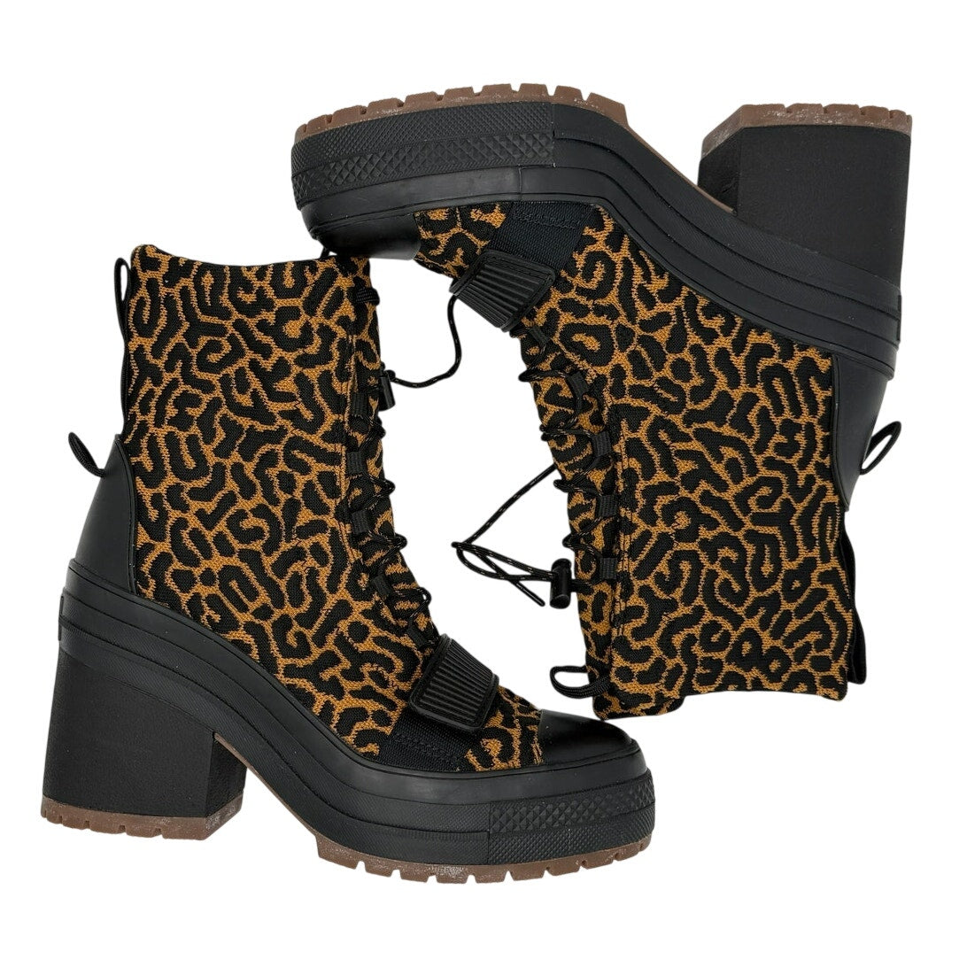 Converse Chuck Taylor Leopard Platform Heeled Boots Women’s 8.5 Y2K