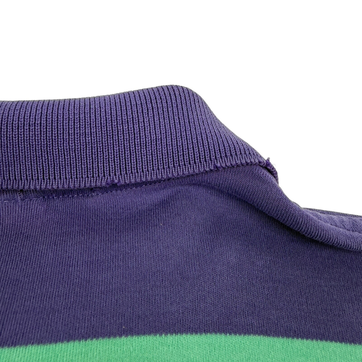 Vintage Polo Ralph Lauren Stripe Polo Shirt Purple Green Made in USA L