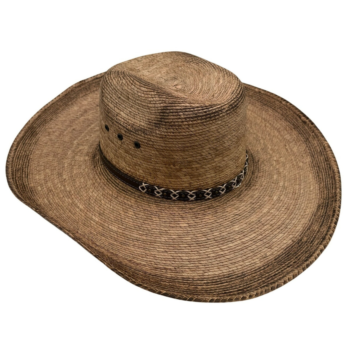Cody James 20X Straw Cowboy Hat Brown Leather Band Western Rodeo