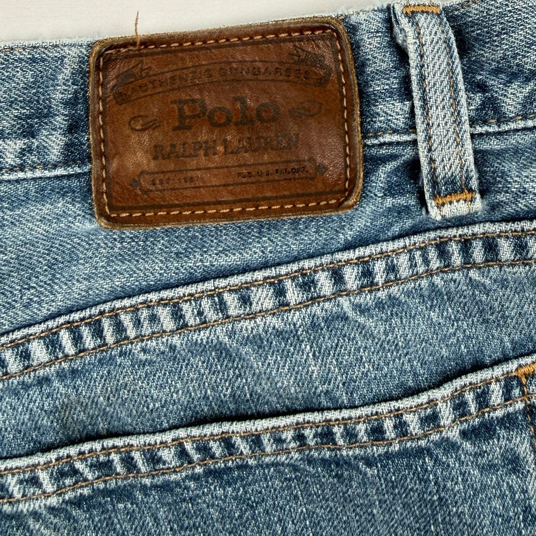 Polo Ralph Lauren Vintage Jeans 36x32 Straight Medium Wash Denim Preppy