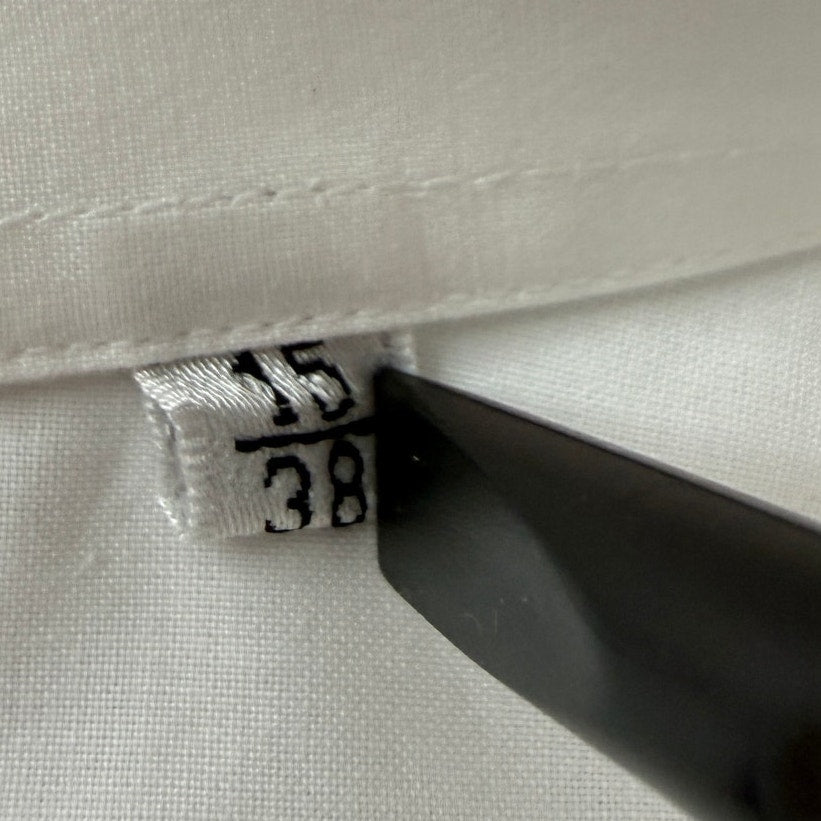 Canali Tuxedo Shirt White Pleated Bib French Cuff 15/38 Made in Italy