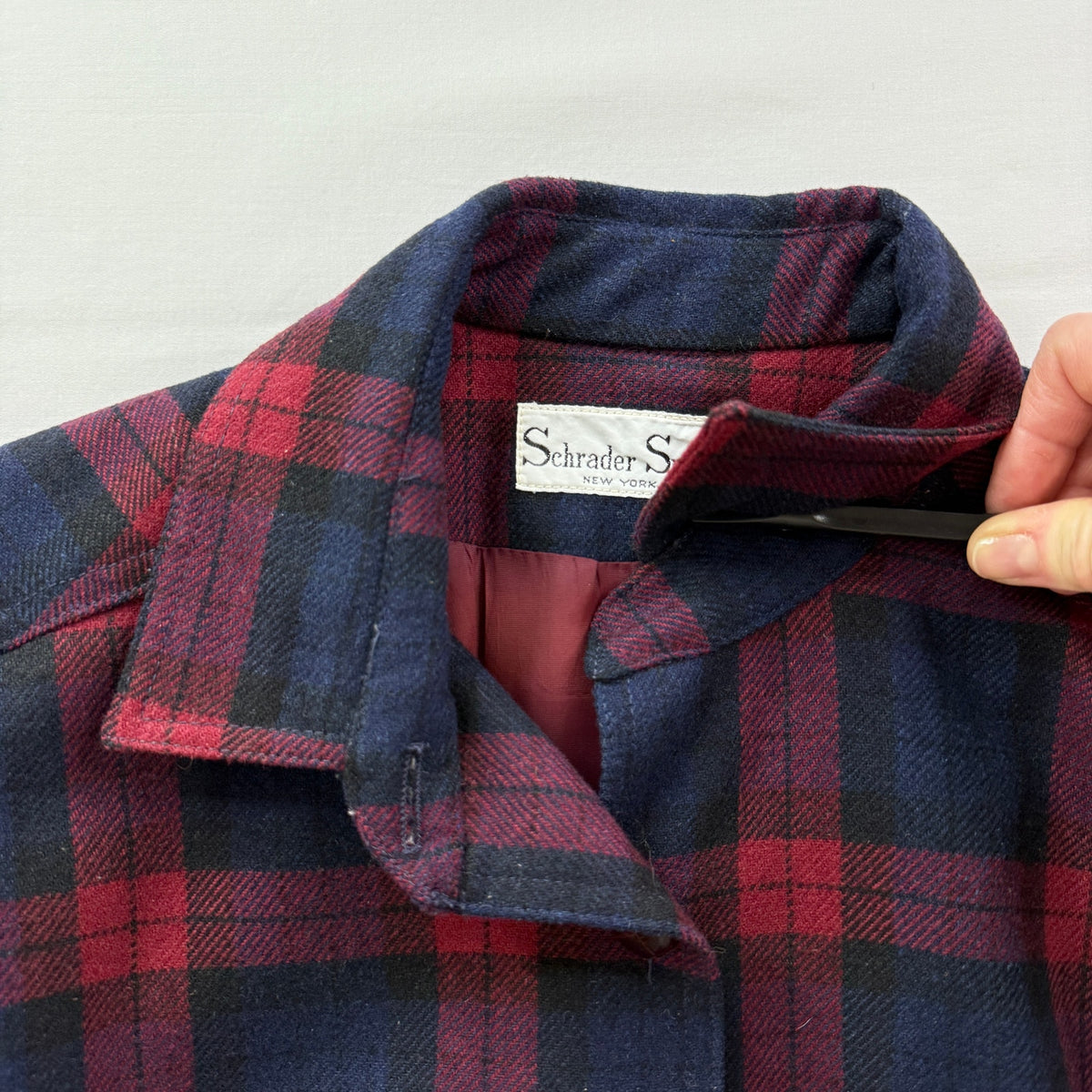 Vintage Schrader Sport Wool Plaid Jacket