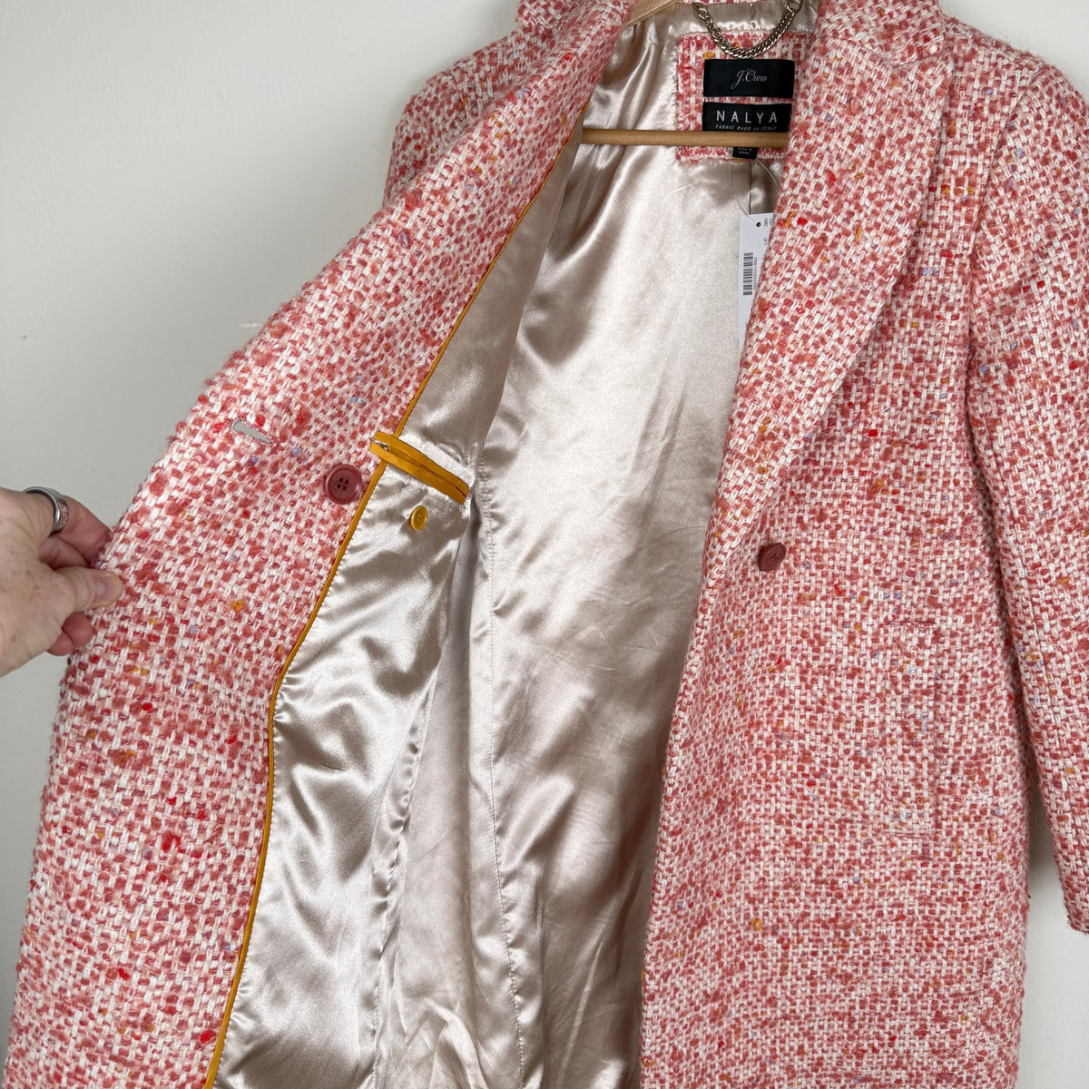 J.Crew Daphne Italian Nalya Tweed Coat