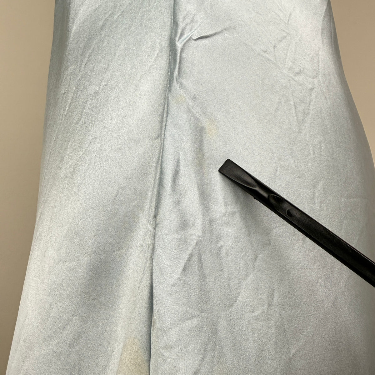 WinterSilks Vintage 90s Silk Chemise Slip Dress Mini Light Blue Romantic Size S
