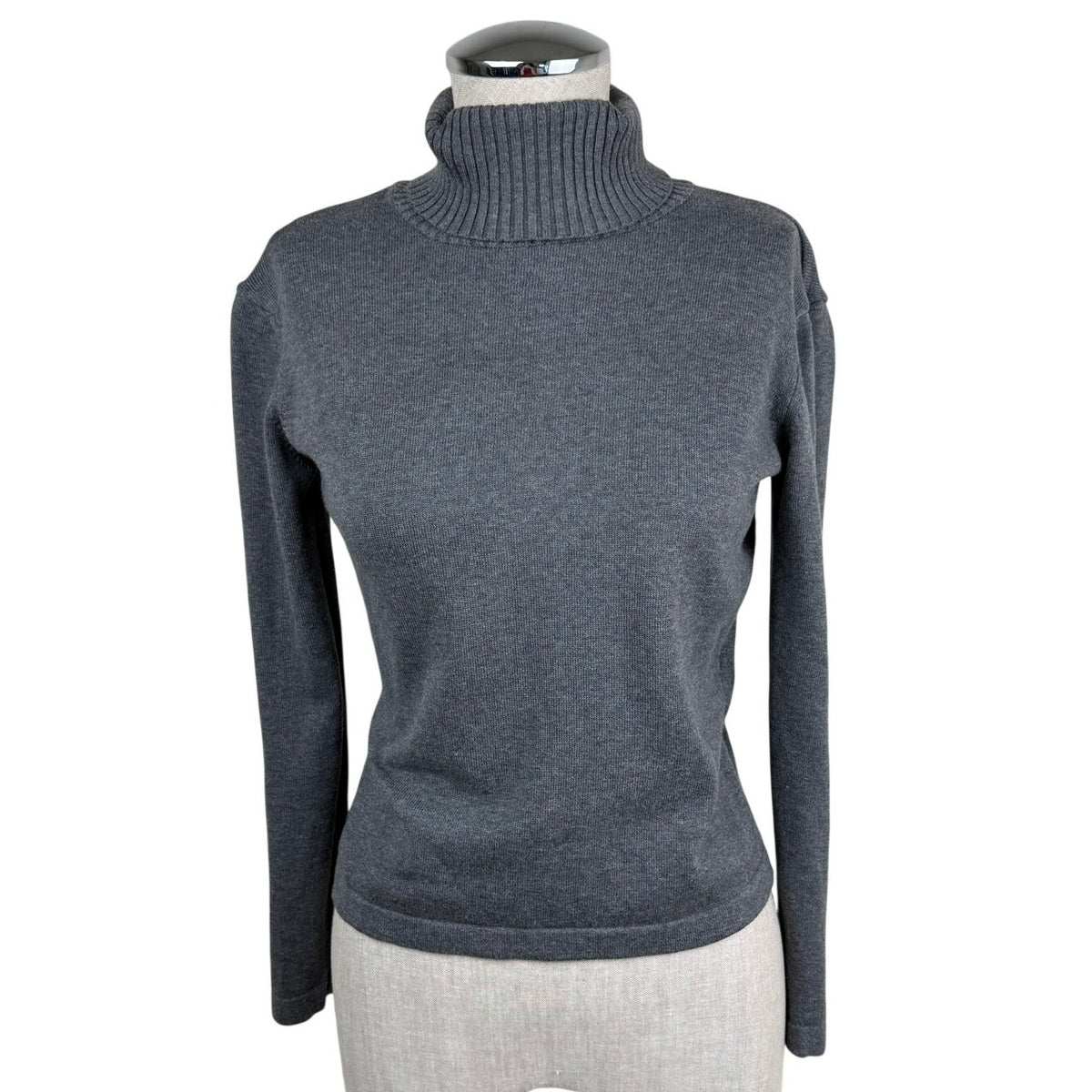 Talbots Petites Italian Cotton Turtleneck Sweater