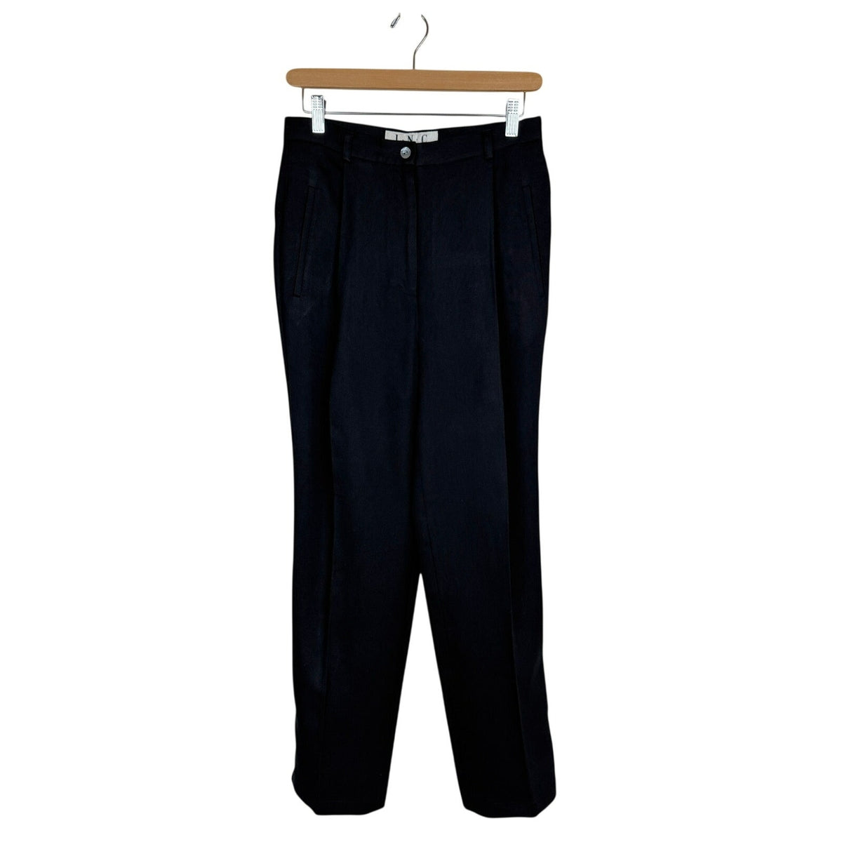 Vintage INC Silk Wool Pleated Trousers