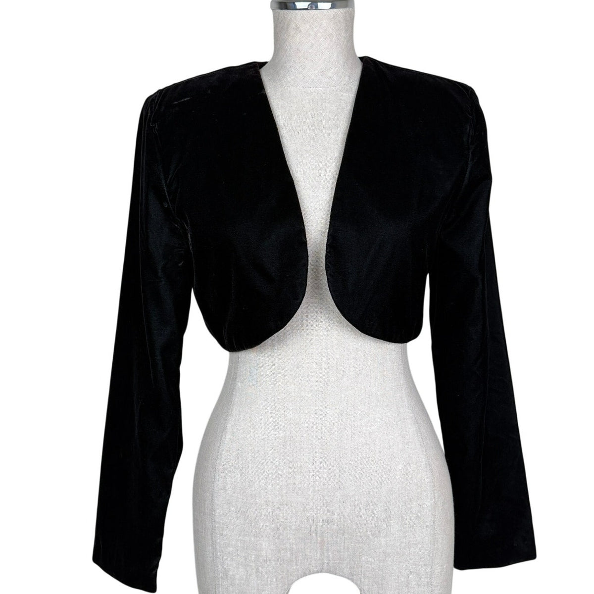Vintage Scott McClintock Black Cropped Bolero Jacket