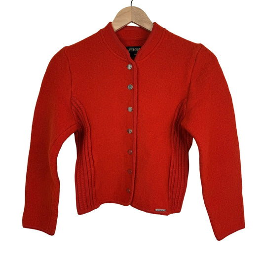 Geiger Austria Red Boiled Wool Jacket