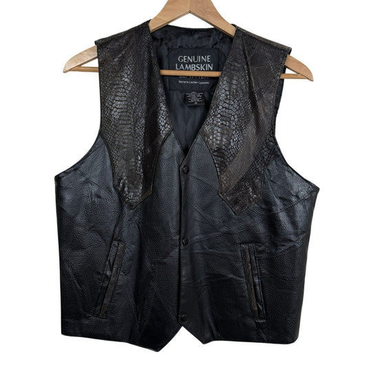 Navarre Leather Lambskin Western Vest