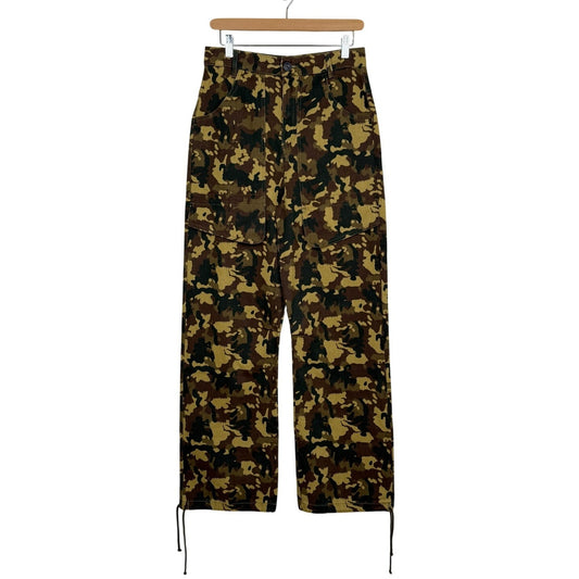 Zara Camouflage Cotton Cargo Pants