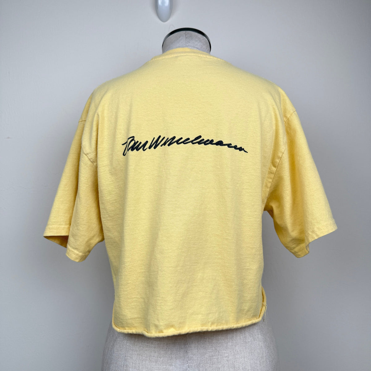 NOAH Graphic T Shirt 100% Cotton Cropped M Yellow Floral Sporty Streetwear