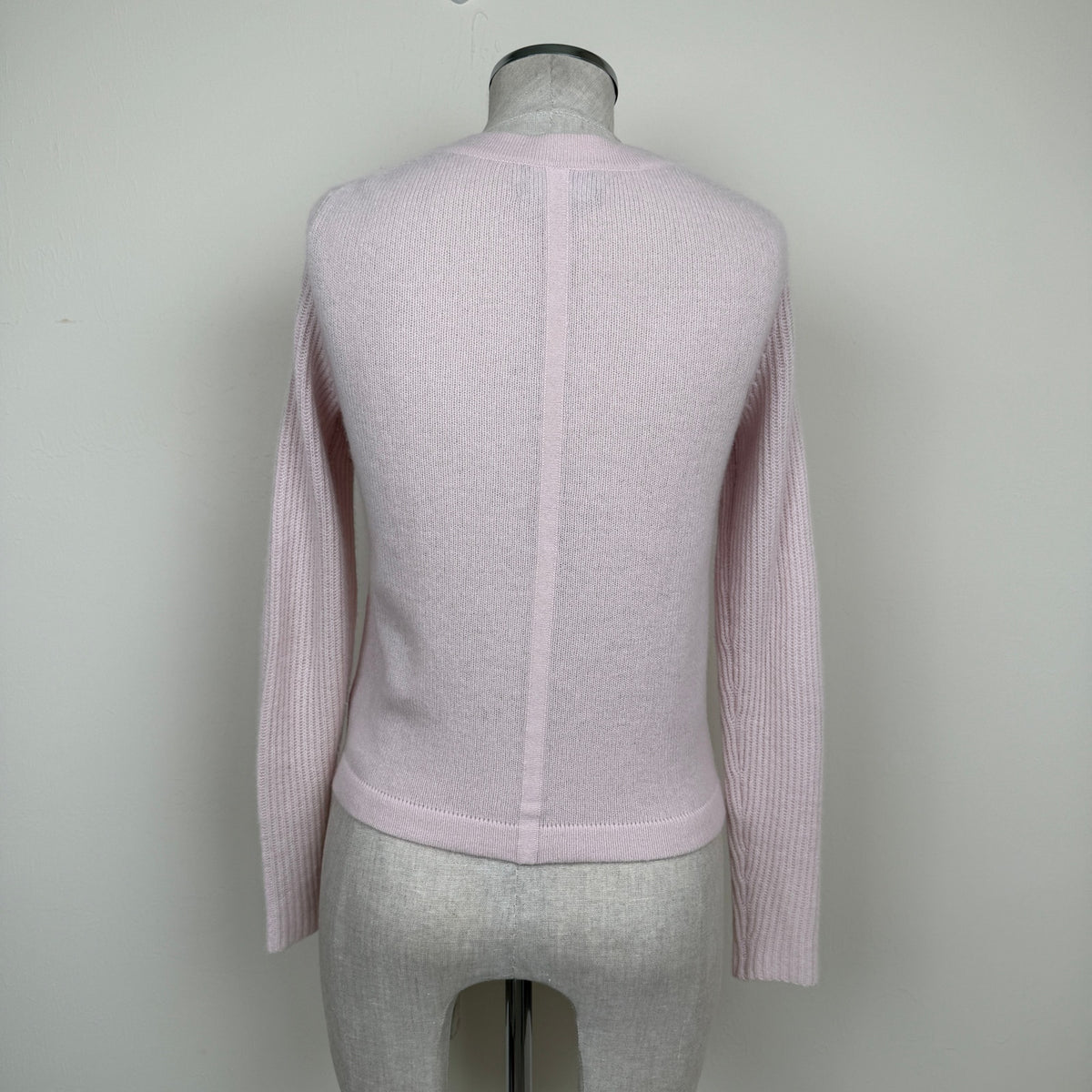 Pure Collection 100% Cashmere Cardigan Soft Pink Cozy Luxury Minimal