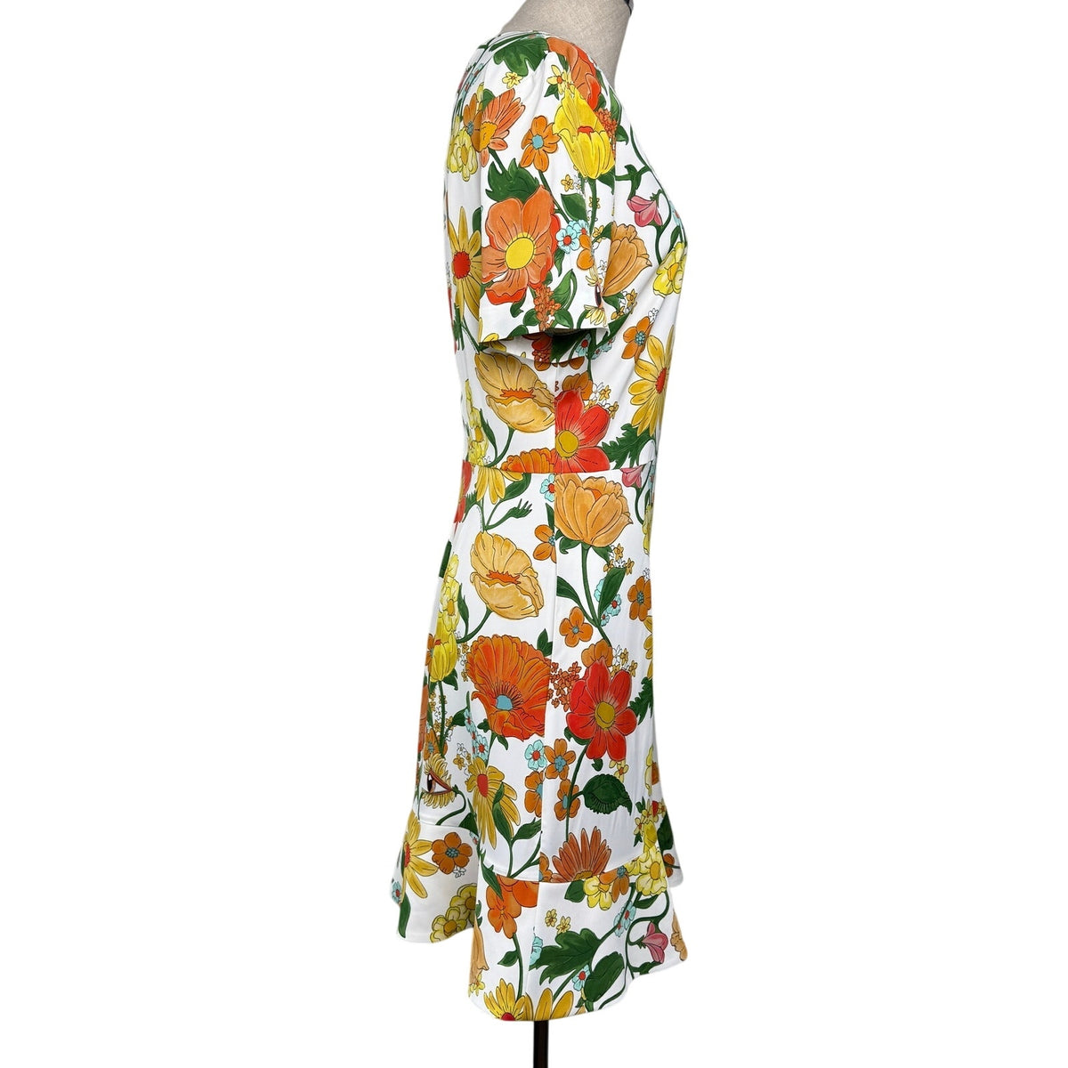 Stella McCartney Floral Mini Dress Sustainable Viscose Sz 44 NWT Spring Summer