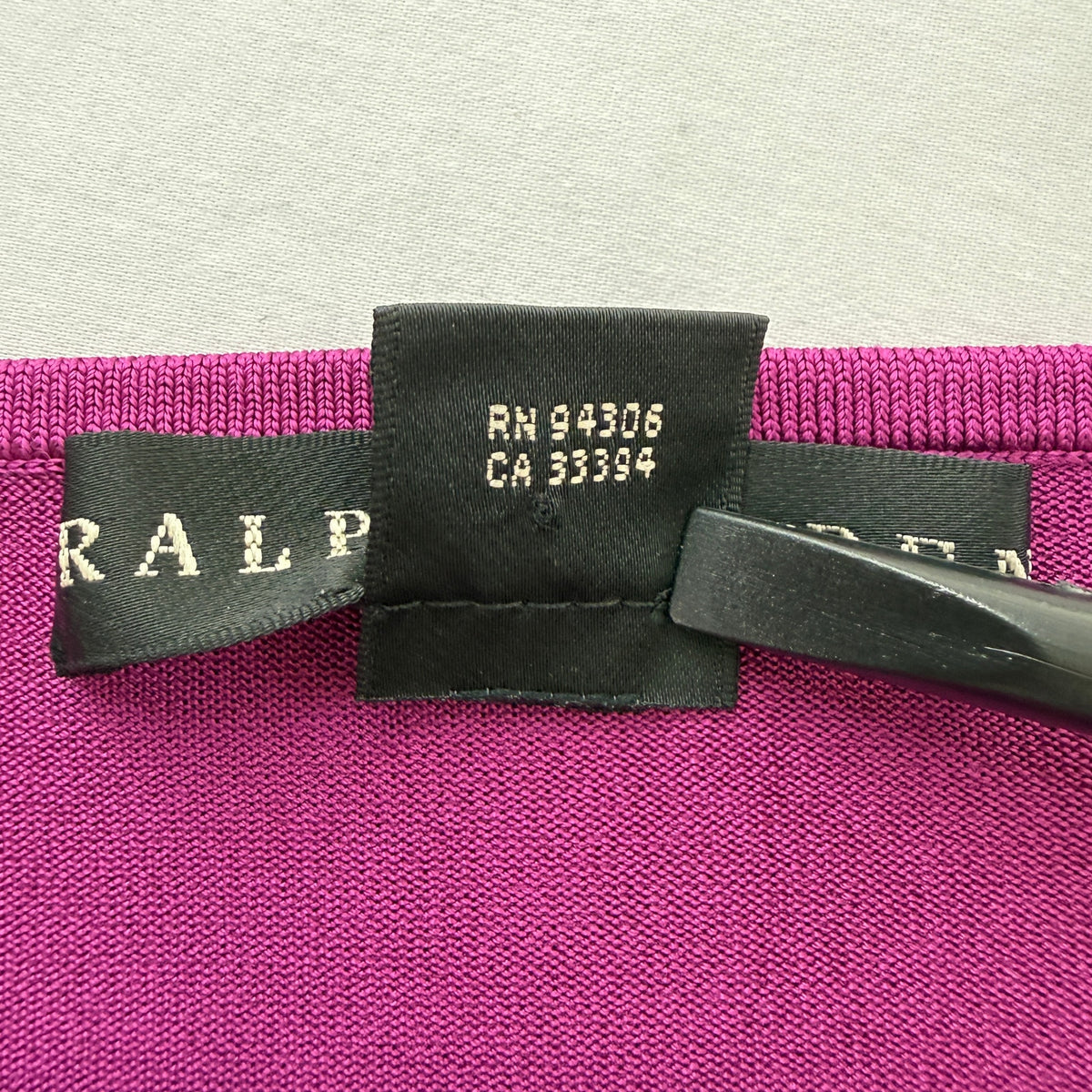 Ralph Lauren Glam Halter Top Metal Disc Embellished Vintage Y2K Fuchsia Size L